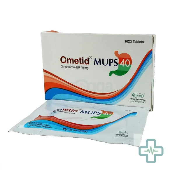 Ometid MUPS 40 40 mg Tablet — Omeprazole