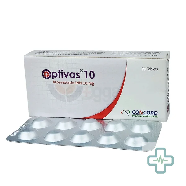 Optivas 10 10 mg Tablet — Atorvastatin