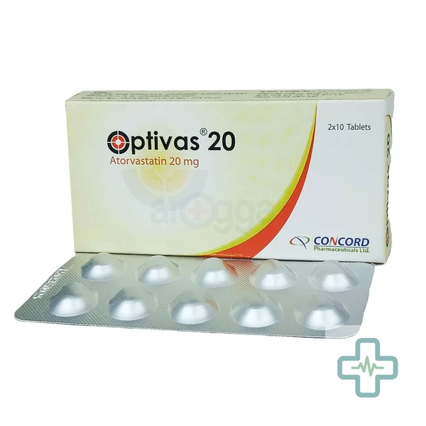 Optivas 20 20 mg Tablet — Atorvastatin