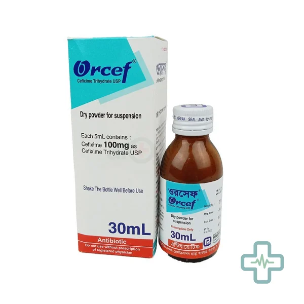 Orcef 100 mg/5 ml Powder For Suspension — Cefixime