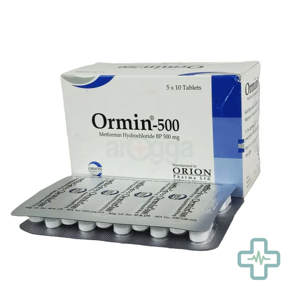 Ormin 500 mg Tablet — Metformin Hydrochloride