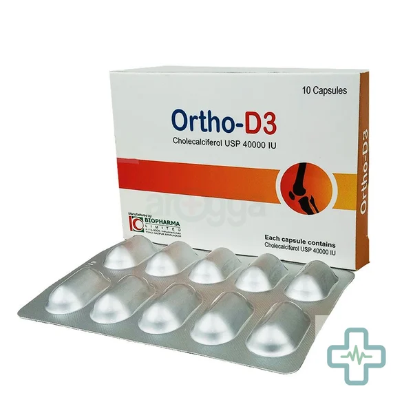Ortho-D3 40000 iu Capsule — Cholecalciferol (Vitamin D3)
