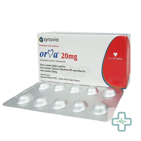 Orva 20 mg Tablet — Atorvastatin