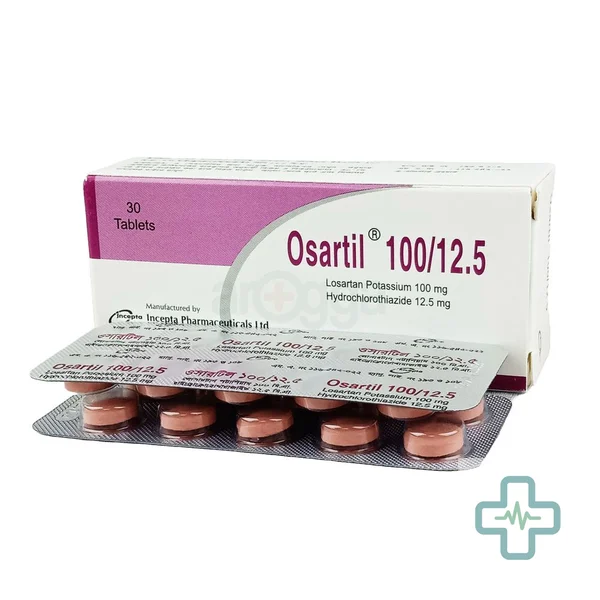 Osartil 12.5 mg + 100 mg Tablet — Losartan Potassium + Hydrochlorothiazide