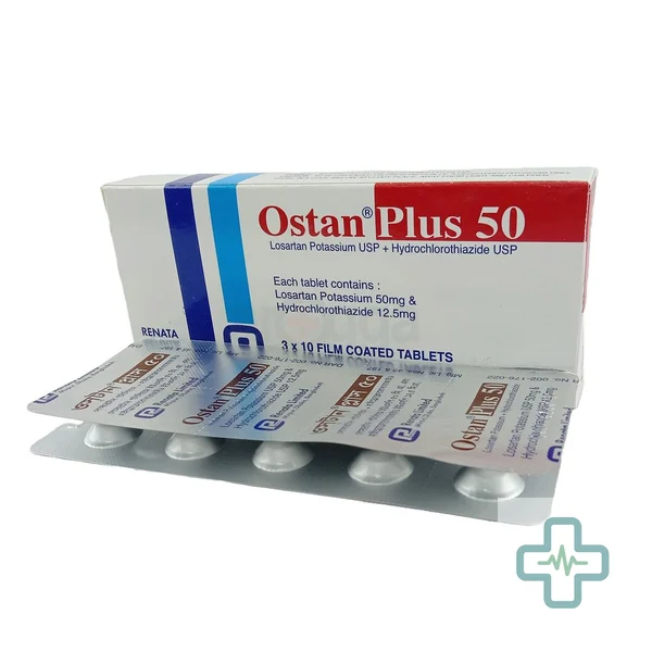 Ostan Plus 50 12.5 mg + 50 mg Tablet — Losartan Potassium + Hydrochlorothiazide