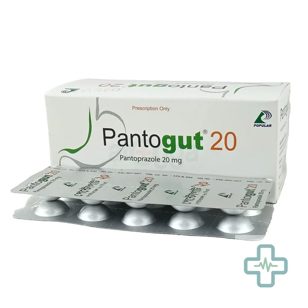 Pantogut 20 mg Tablet — Pantoprazole