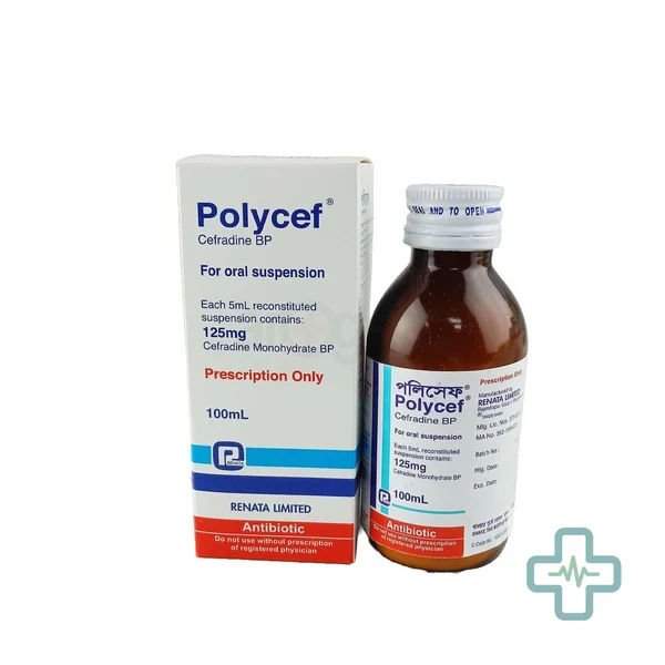 Polycef 125 mg/5 ml Powder For Suspension — Cephradine
