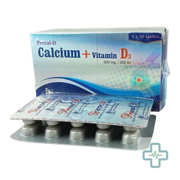 Precal-D 500 mg + 200 iu Tablet — Calcium + Vitamin D3