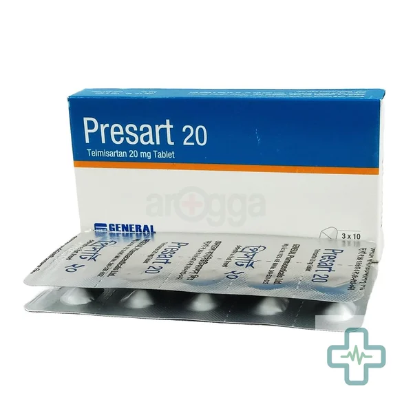 Presart 20 20 mg Tablet — Telmisartan