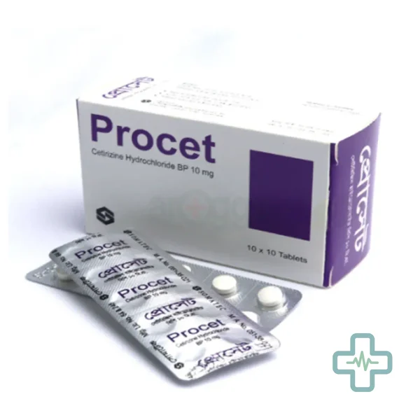 Procet 10 mg Tablet — Cetirizine Dihydrochloride