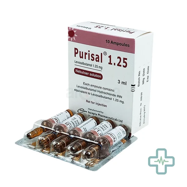 Purisal 1.25 1.25 mg/3 ml Nebuliser Solution — Levosalbutamol