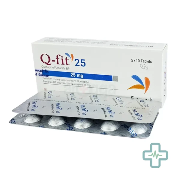Q-Fit 25 25 mg Tablet — Quetiapine