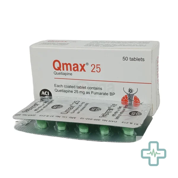 Qmax 25 25 mg Tablet — Quetiapine