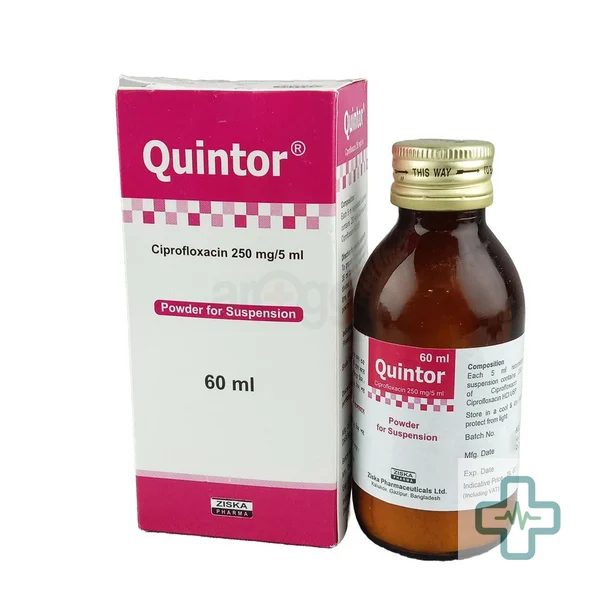Quintor 250 mg/5 ml Powder For Suspension — Ciprofloxacin