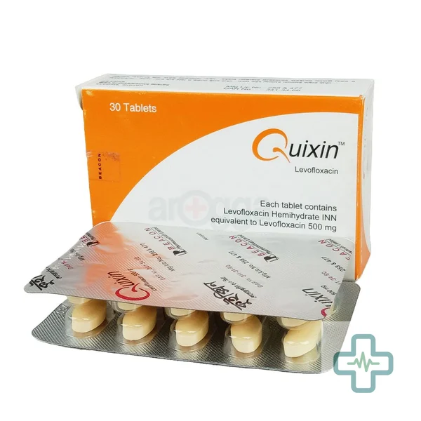 Quixin 500 mg Tablet — Levofloxacin