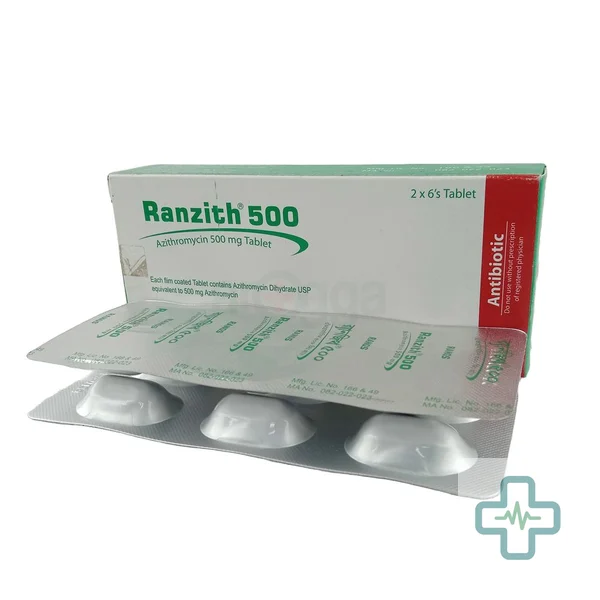 Ranzith 500 mg Tablet — Azithromycin