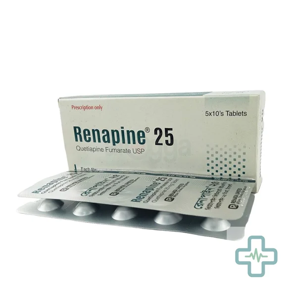 Renapine 25 25 mg Tablet — Quetiapine