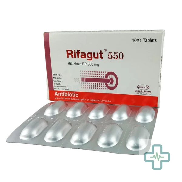 Rifagut 550 550 mg Tablet — Rifaximin