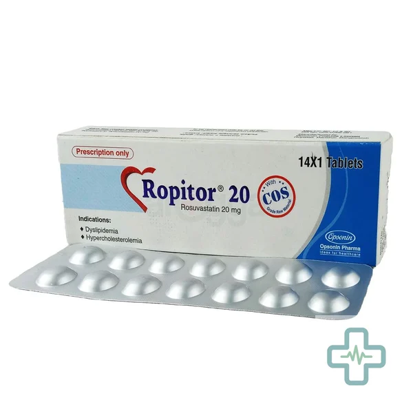 Ropitor 20 mg Tablet — Rosuvastatin