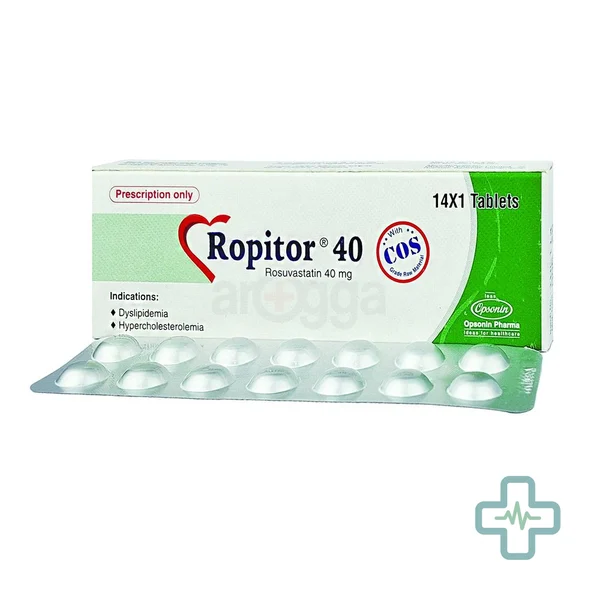 Ropitor 40 40 mg Tablet — Rosuvastatin