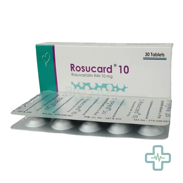 Rosucard 10 10 mg Tablet — Rosuvastatin
