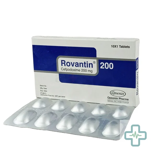 Rovantin 200 mg Tablet — Cefpodoxime (Cefpodoxime Proxetil)