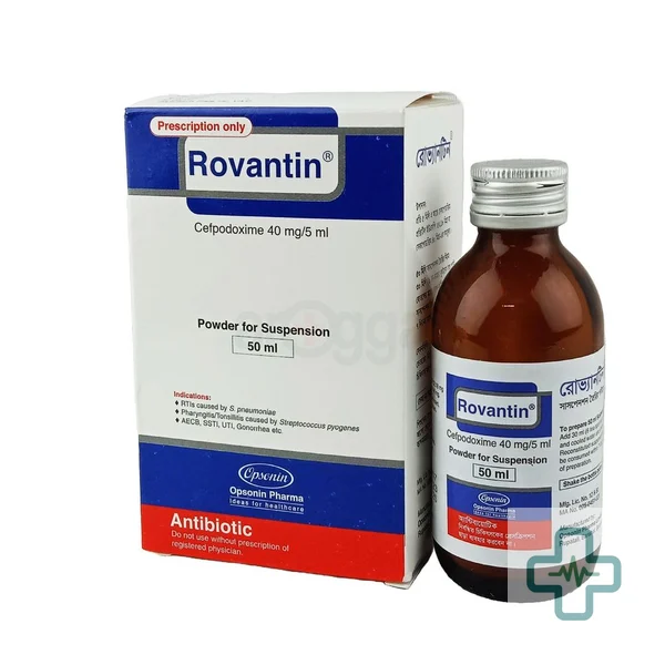 Rovantin 40 mg/5 ml Powder For Suspension — Cefpodoxime (Cefpodoxime Proxetil)
