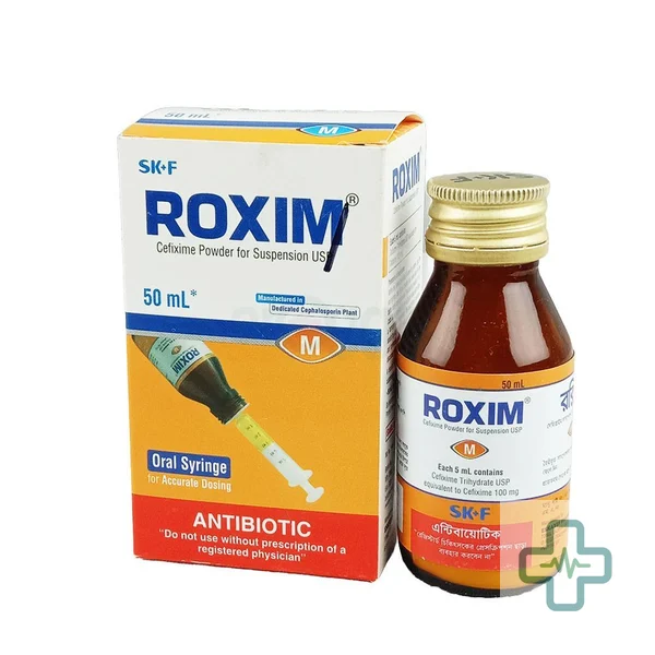 Roxim 100 mg/5 ml Powder For Suspension — Cefixime