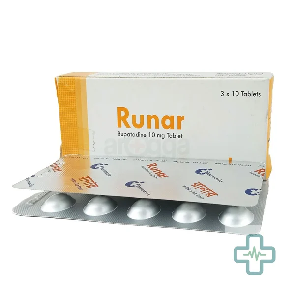 Runar 10 mg Tablet — Rupatadine