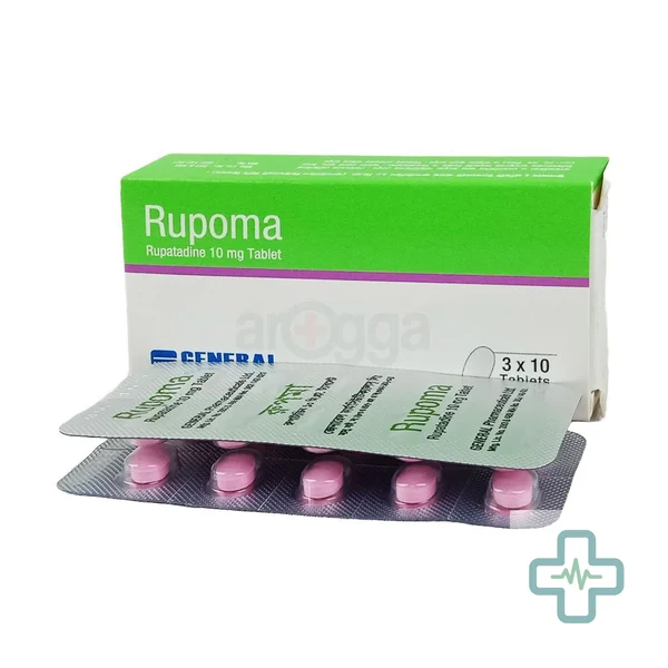 Rupoma 10 mg Tablet — Rupatadine