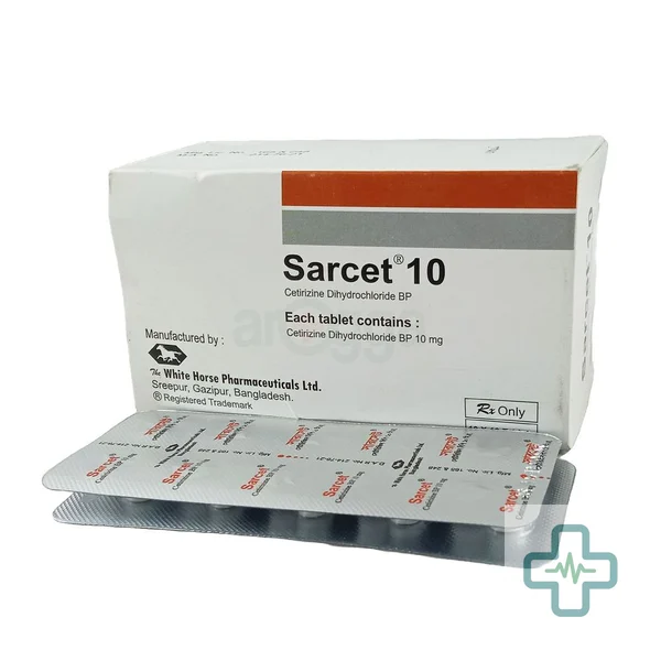 Sarcet 10 mg Tablet — Cetirizine Dihydrochloride
