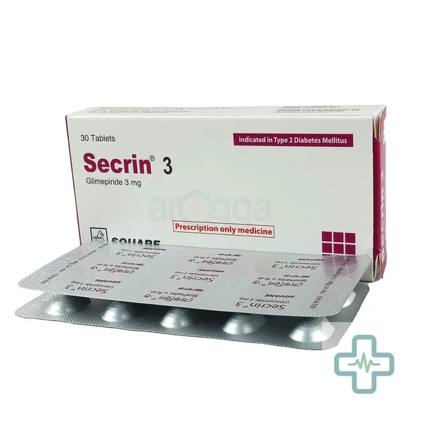 Secrin 3 3 mg Tablet — Glimepiride