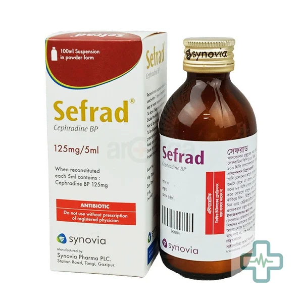 Sefrad 125 mg/5 ml Powder For Suspension — Cephradine