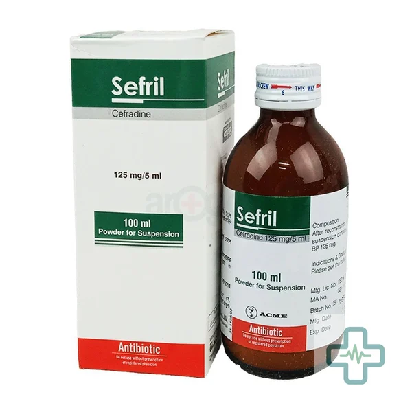 Sefril 125 mg/5 ml Powder For Suspension — Cephradine