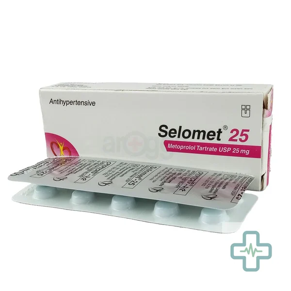 Selomet 25 mg Tablet — Metoprolol Tartrate