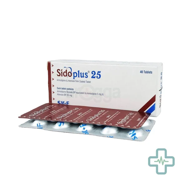 Sidoplus 5 mg + 25 mg Tablet — Amlodipine + Atenolol