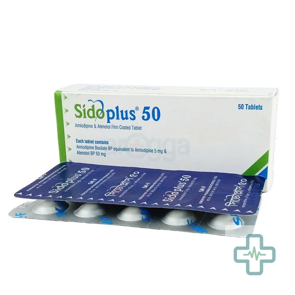 Sidoplus 50 5 mg + 50 mg Tablet — Amlodipine + Atenolol