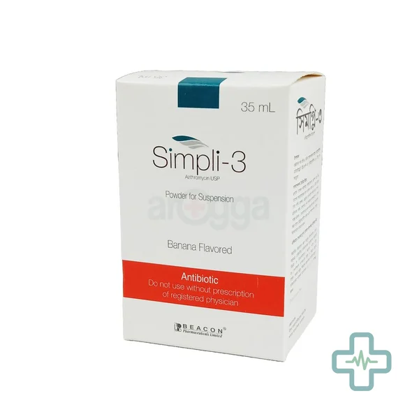 Simpli-3 200 mg/5 ml Powder For Suspension — Azithromycin