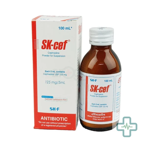 Sk Cef 125 mg/5 ml Powder For Suspension — Cephradine