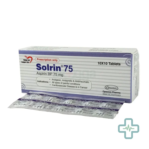 Solrin 75 mg Tablet — Aspirin (Acetylsalicylic Acid)