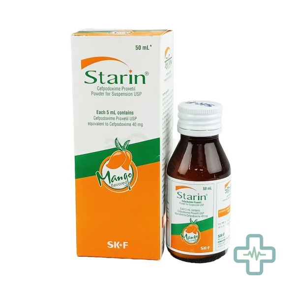 Starin 40 mg/5 ml Powder For Suspension — Cefpodoxime (Cefpodoxime Proxetil)