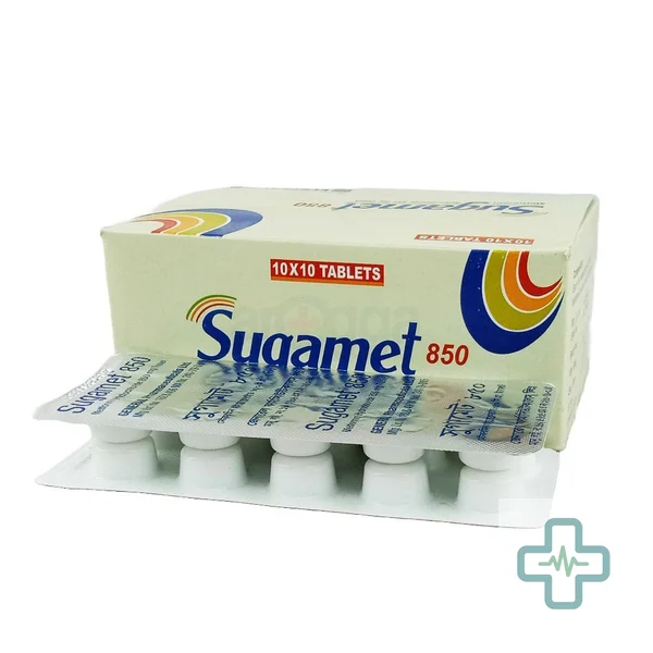 sugamet 850 850 mg Tablet — Metformin Hydrochloride