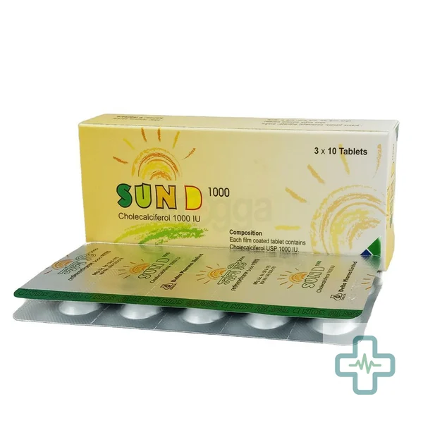 Sun D 1000 1000 iu Tablet — Cholecalciferol (Vitamin D3)