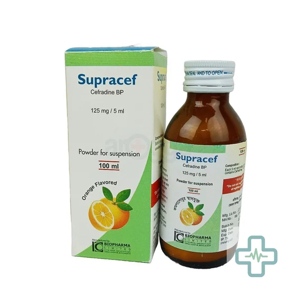 Supracef 125 mg/5 ml Powder For Suspension — Cephradine
