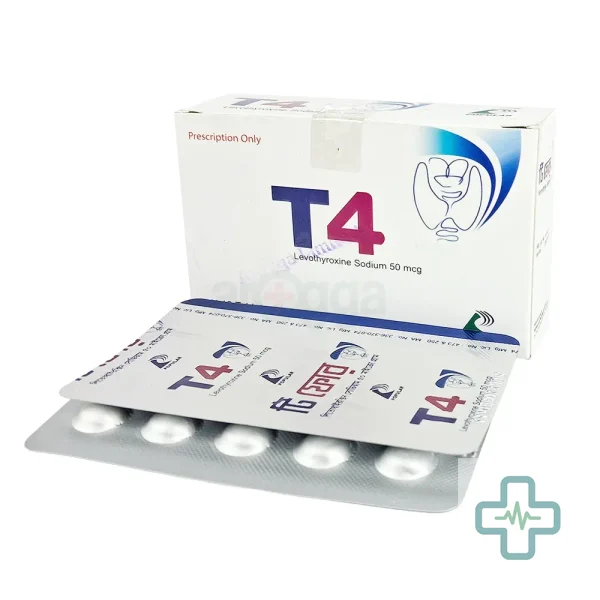 T4 50 50 mcg Tablet — Levothyroxine Sodium