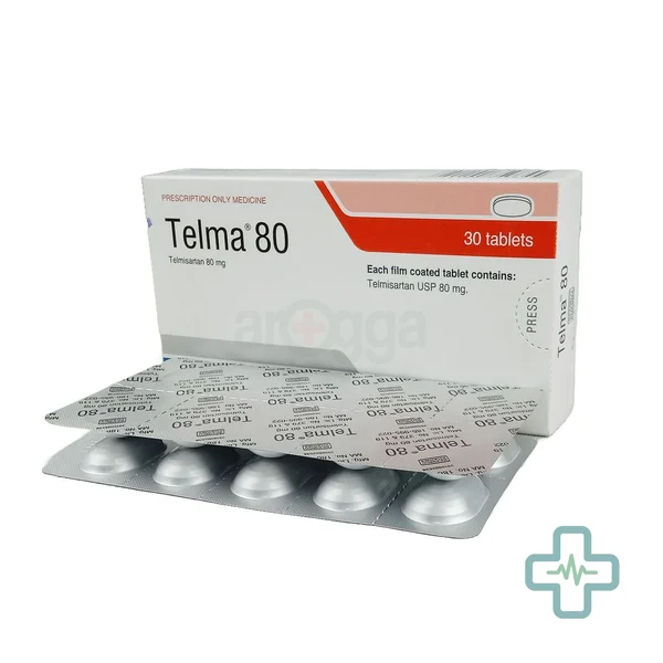 Telma 80 80 mg Tablet — Telmisartan