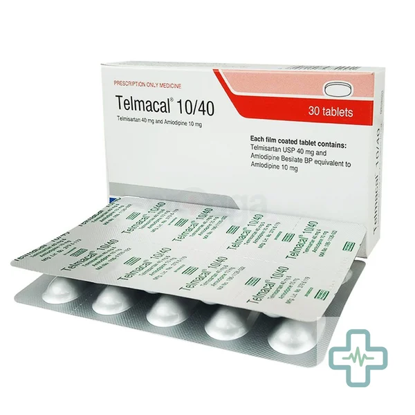 Telmacal 10/40 10 mg + 40 mg Tablet — Amlodipine + Telmisartan