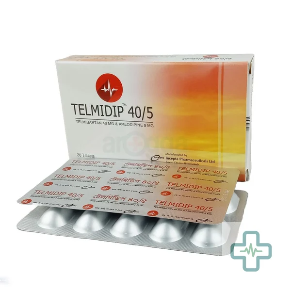 Telmidip 40/5 5 mg + 40 mg Tablet — Amlodipine + Telmisartan
