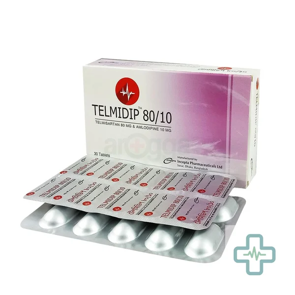 Telmidip 80/10 10 mg + 80 mg Tablet — Amlodipine + Telmisartan