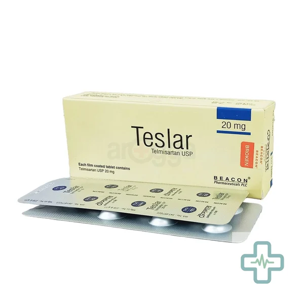 Teslar 20 20 mg Tablet — Telmisartan